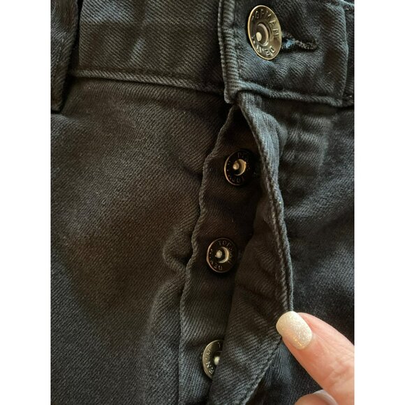 Topman Stretch Skinny Button Fly  Jeans Black US 32L - Picture 5 of 8